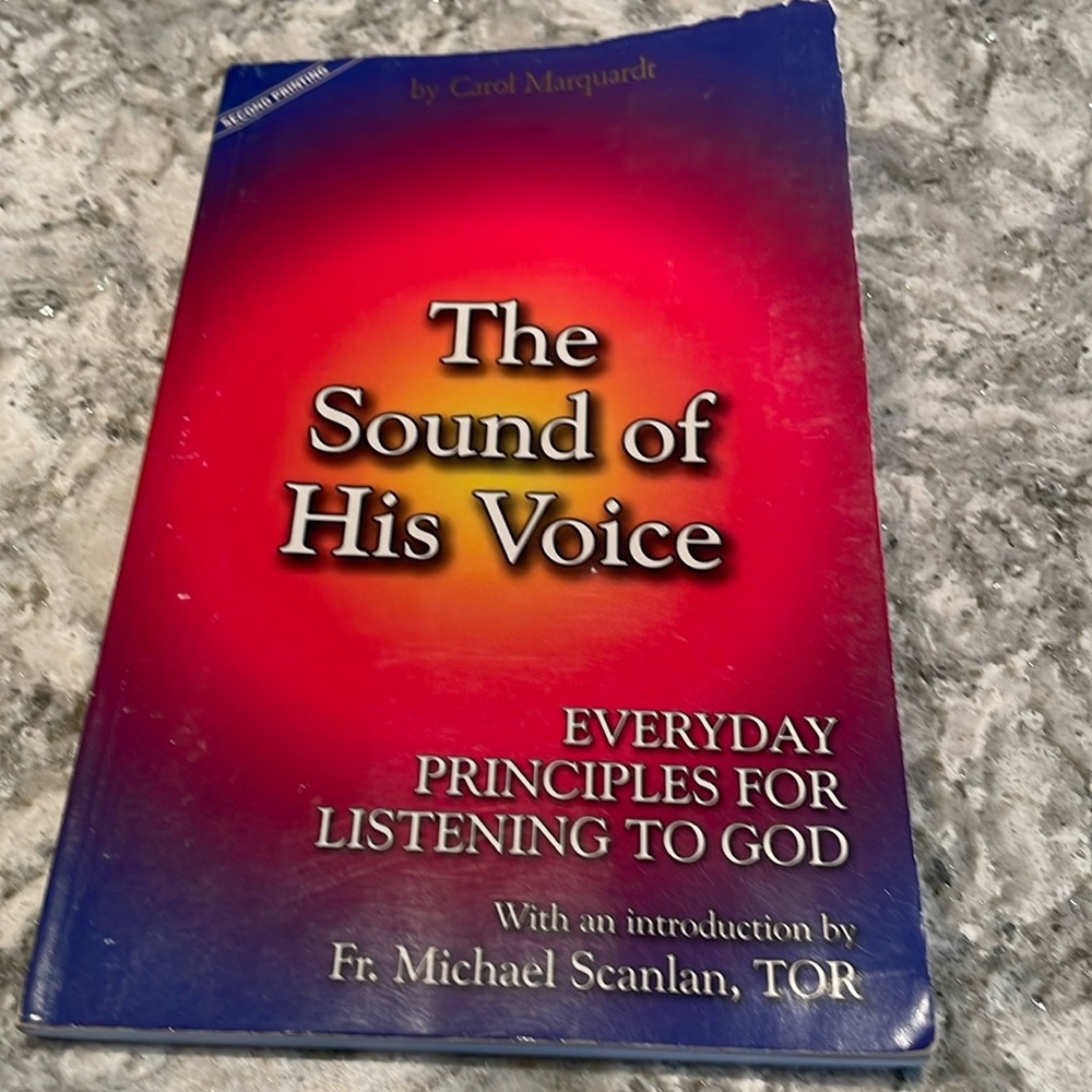 Christian paperback book - The Sound of His Voice by Carol Marquardt